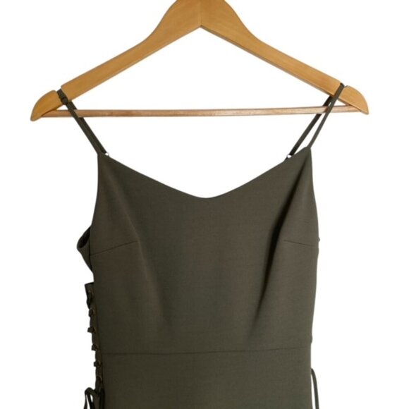 1. State Green Side Tie Slip Dress 2 - Picture 6 of 6